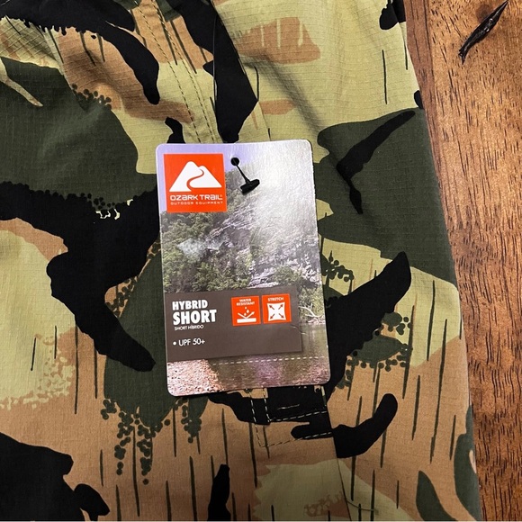 NWT Ozark Trail Men's Camouflage Hybrid Shorts 2XL Hiking Outdoor 5.5” Inseam - Picture 5 of 11
